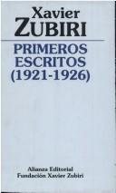 Couverture : Primeros Escritos -) (Obras De Xavier Zubiri)