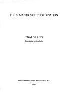 Couverture : The semantics of coordination