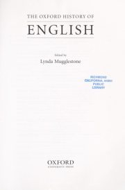 Couverture : The Oxford history of English