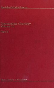 Couverture : Carbohydrate Chemistry