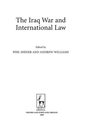 Couverture : The Iraq War and International Law