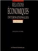 Couverture : Relations économiques internationales