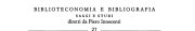 Couverture : Il libro antico dal XV al XIX secolo