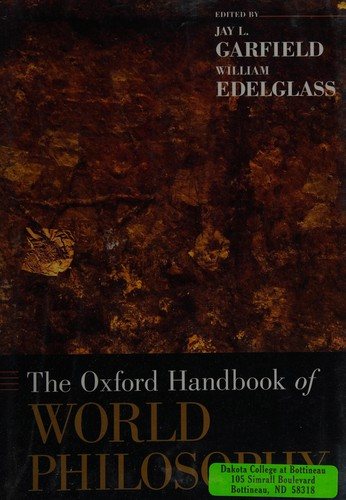 Couverture : The Oxford handbook of world philosophy