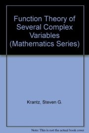Couverture : Function theory of several complex variables