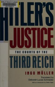 Couverture : Hitler's justice