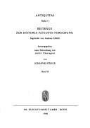 Couverture : Akzentklausel und Textkritik in der Historia Augusta