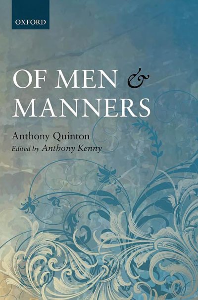 Couverture : Of men and manners