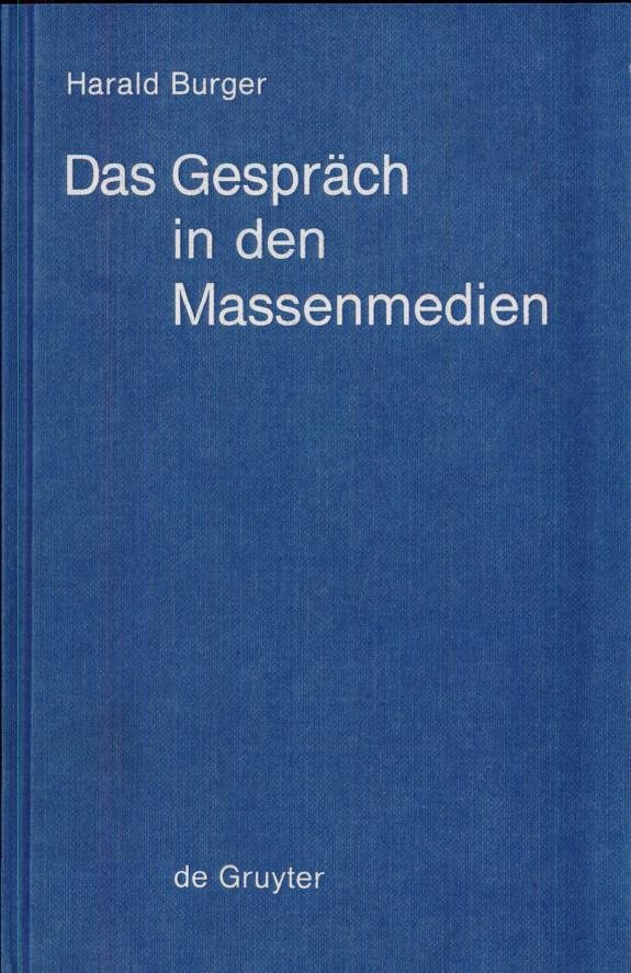 Couverture : Gespräch in Den Massenmedien