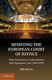 Couverture : Resisting the European Court of Justice