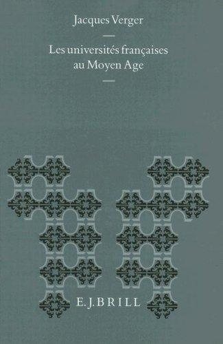 Couverture : Les universités françaises au Moyen Age