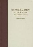Couverture : The Anglo-American Legal Heritage
