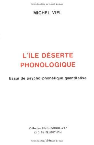 Couverture : L' île déserte phonologique
