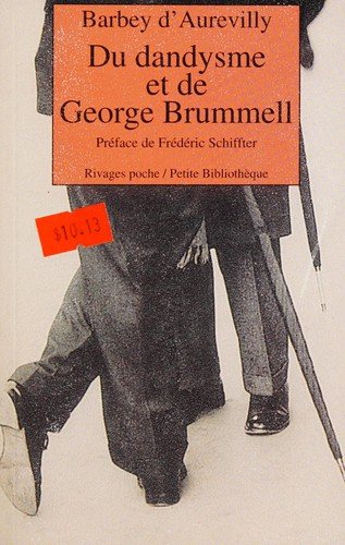 Couverture : Du dandysme et de George Brummell