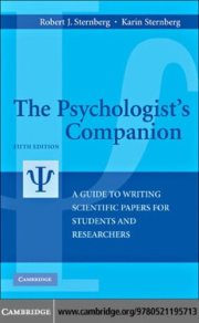 Couverture : The psychologist's companion