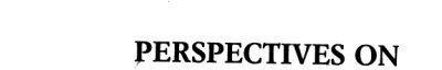 Couverture : Perspectives on capitalism