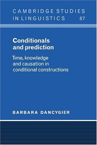 Couverture : Conditionals and prediction