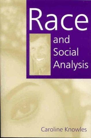 Couverture : Race and social analysis