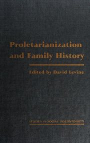 Couverture : Proletarianization and family history