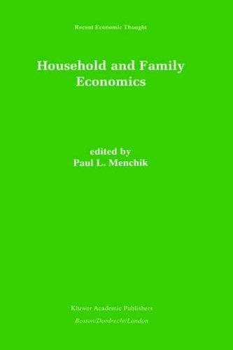 Couverture : Household and family economics