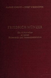 Couverture : Friedrich Münzer
