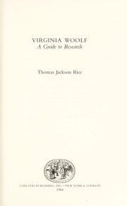 Couverture : Virginia Woolf