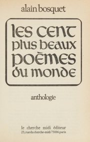 Couverture : Les cent plus beaux poèmes du monde