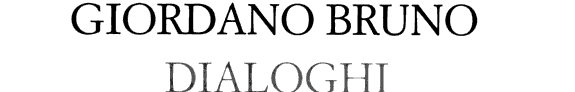 Couverture : Dialoghi filosofici italiani