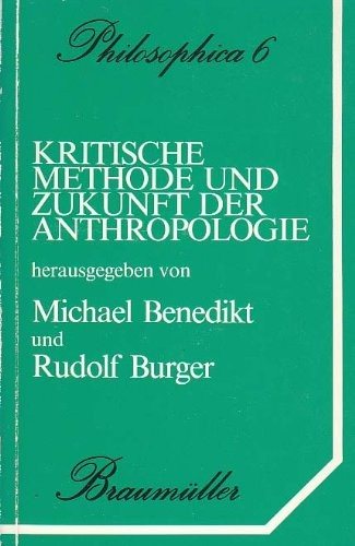 Couverture : Kritische Methode und Zukunft der Anthropologie