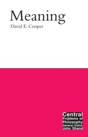 Couverture : Meaning