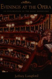 Couverture : Evenings at the opera