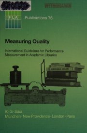 Couverture : Measuring quality