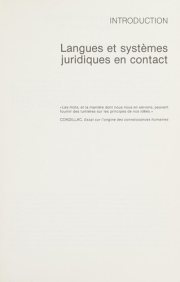 Couverture : Langage du droit et traduction