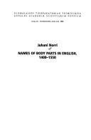 Couverture : Names of body parts in English, 1400-1550