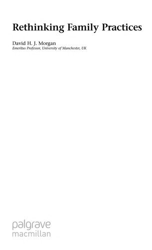 Couverture : Rethinking family practices