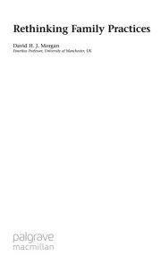 Couverture : Rethinking family practices
