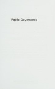 Couverture : Public Governance (Sage library of Political Science)