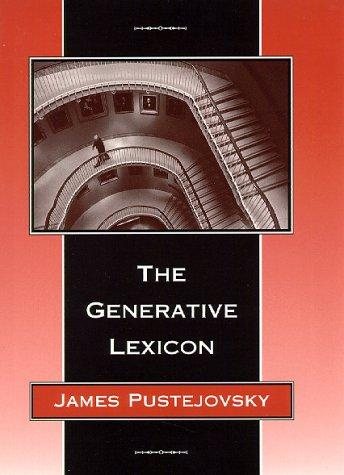 Couverture : The Generative Lexicon (Language, Speech, and Communication)