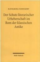Couverture : Der Schutz literarischer Urheberschaft im Rom der klassischen Antike