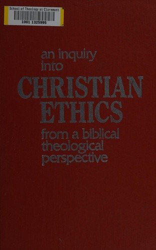 Couverture : Christian ethics