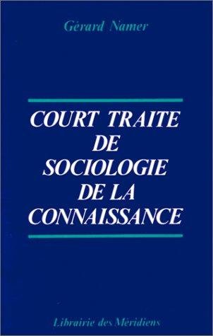 Couverture : Court traité de sociologie de la connaissance