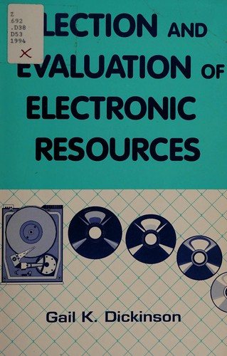 Couverture : Selection and Evaluation of Electronic Resources