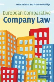 Couverture : European comparative company law