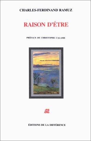 Couverture : Raison d'être