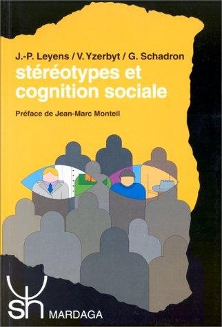 Couverture : Stéréotypes et cognition sociale