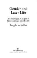 Couverture : Gender and later life