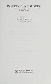 Couverture : Interpreting Suárez