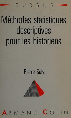 Couverture : Méthodes statistiques descriptives pour les historiens
