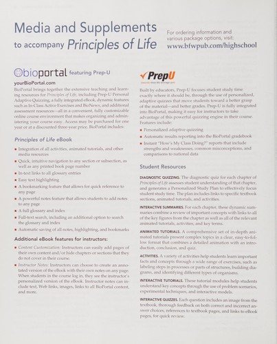 Couverture : Principles of Life