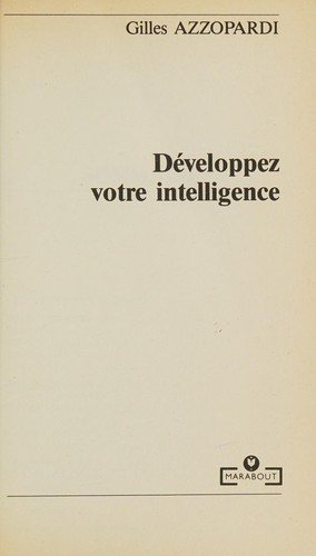 Couverture : Developpez votre intelligence 010598